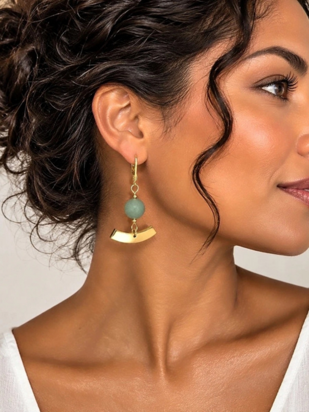 ✨️ Elegant Green Aventurine Earrings.
